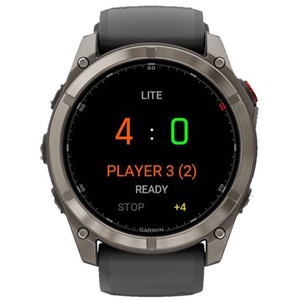 Mini Soccer Lite Garmin-kellossa: otsikkona LITE ja maalintekijänä PLAYER 3